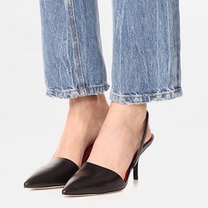 Diane Von Furstenburg Mortelle Leather Slingback 9